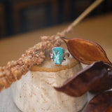 The Open Window Ring in Whitewater Turquoise (Size 8)