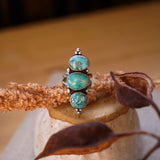 Cairn Ring in Whitewater Turquoise (Size 7.5)