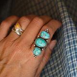Cairn Ring in Whitewater Turquoise (Size 7.5)