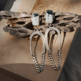The Rainbow Relic Earrings in White Buffalo