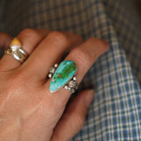 Creosote Ring in Sonoran Mountain Turquoise (size 8.5)