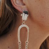 The Rainbow Relic Earrings in White Buffalo