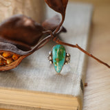 Creosote Ring in Sonoran Mountain Turquoise (size 8.5)