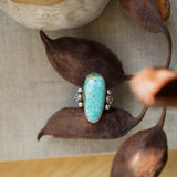 Creosote Ring in Sonoran Mountain Turquoise (size 8)