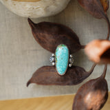 Creosote Ring in Sonoran Mountain Turquoise (size 8)