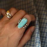 Creosote Ring in Sonoran Mountain Turquoise (size 8)