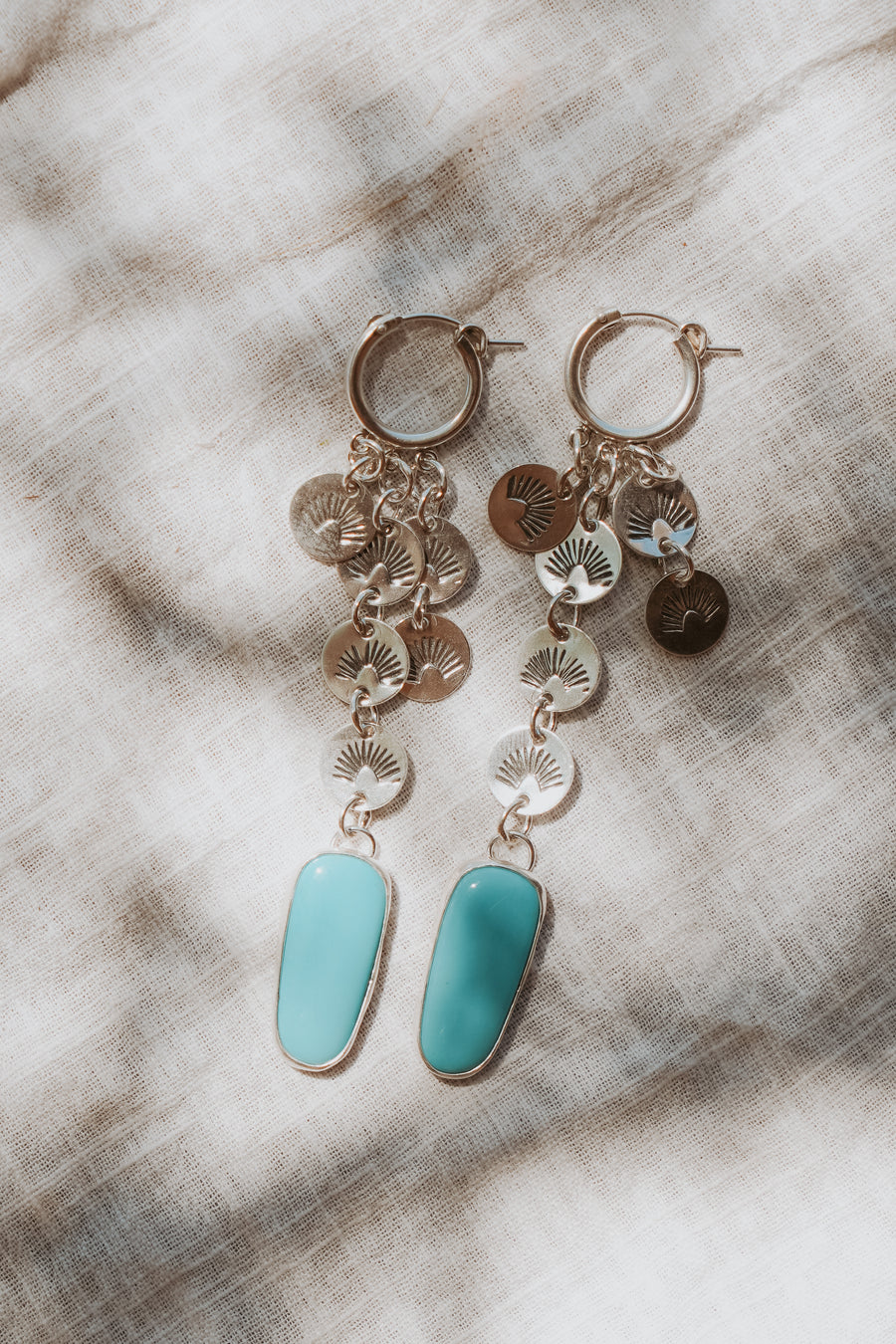 Drip Earrings in Campitos Turquoise