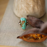 Creosote Ring in Sonoran Mountain Turquoise (size 7.5)