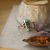 Creosote Ring in Sonoran Mountain Turquoise (size 7.5)