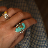 Creosote Ring in Sonoran Mountain Turquoise (size 7.5)