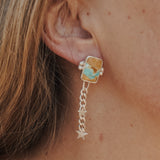 Royston Ribbon Turquoise Earrings
