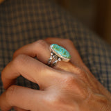 Creosote Ring in Sonoran Mountain Turquoise (size 6.5)