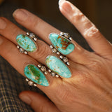 Creosote Ring in Sonoran Mountain Turquoise (size 7.5)