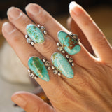 Creosote Ring in Sonoran Mountain Turquoise (size 6.5)
