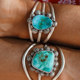 Cuff in Royston Turquoise (Size small)
