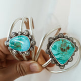 Cuff in Royston Turquoise (Size small)