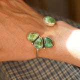 Cluster Wrap Cuff in Emerald Valley Turquoise