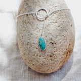 Dainty Lariat in Whitewater Turquoise