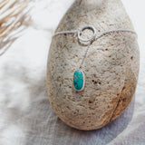 Dainty Lariat in Whitewater Turquoise
