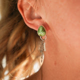 Disco Drop Earrings in Emerald Valley Turquoise