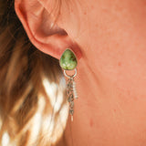Disco Drop Earrings in Emerald Valley Turquoise