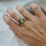 Horizontal Ring in Hubei Turquoise (Size 8.75