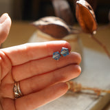 Blue Opal Inlay Studs