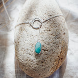 Dainty Lariat in Whitewater Turquoise