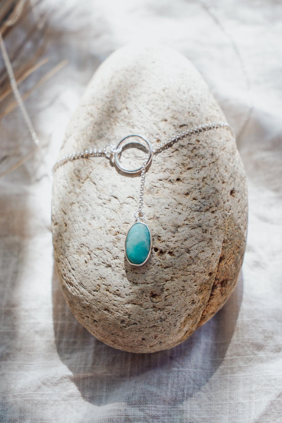 Dainty Lariat in Whitewater Turquoise