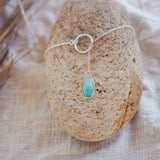 Dainty Lariat in Whitewater Turquoise