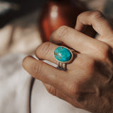 Ring in Kingman Turquoise (Size 8.25)