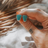 Stud Earrings in Kingman Turquoise