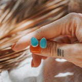 Stud Earrings in Campitos Turquoise
