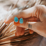 Stud Earrings in Campitos Turquoise