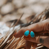 Stud Earrings in Campitos Turquoise