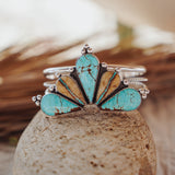 Statement Cuff in No. 8 and Royston Ribbon Turquoise