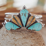 Statement Cuff in No. 8 and Royston Ribbon Turquoise