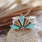 Statement Cuff in No. 8 and Royston Ribbon Turquoise