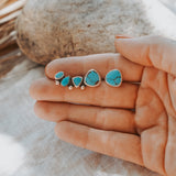 Ear Crawler + Stud Combo in Egyptian Turquoise