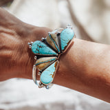 Statement Cuff in No. 8 and Royston Ribbon Turquoise