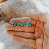 Ear Crawler + Stud Combo in Egyptian Turquoise