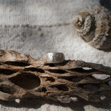 Hand-Engraved Sterling Silver Ring (Size 7)