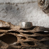 Hand-Engraved Sterling Silver Ring (Size 7)