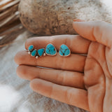 Ear Crawler + Stud Combo in Egyptian Turquoise
