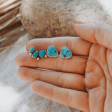 Ear Crawler + Stud Combo in Egyptian Turquoise