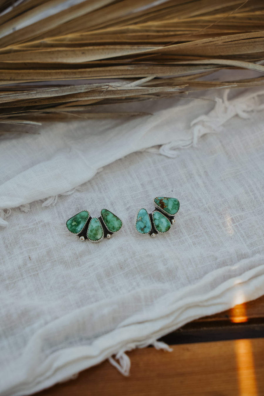 Ear Crawlers in Sonoran Gold Turquoise