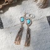 Shoulder Duster Earrings in Campitos Turquoise