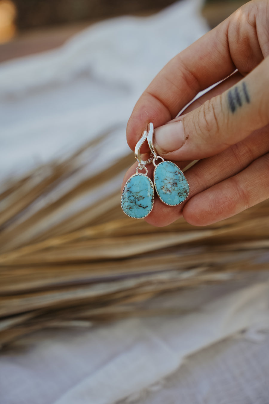 Horseshoe Drops in Sonoran Gem Turquoise