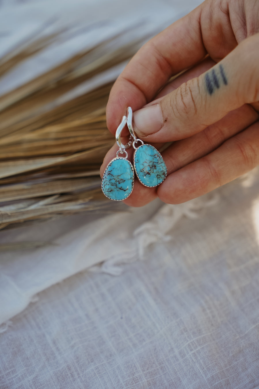 Horseshoe Drops in Sonoran Gem Turquoise