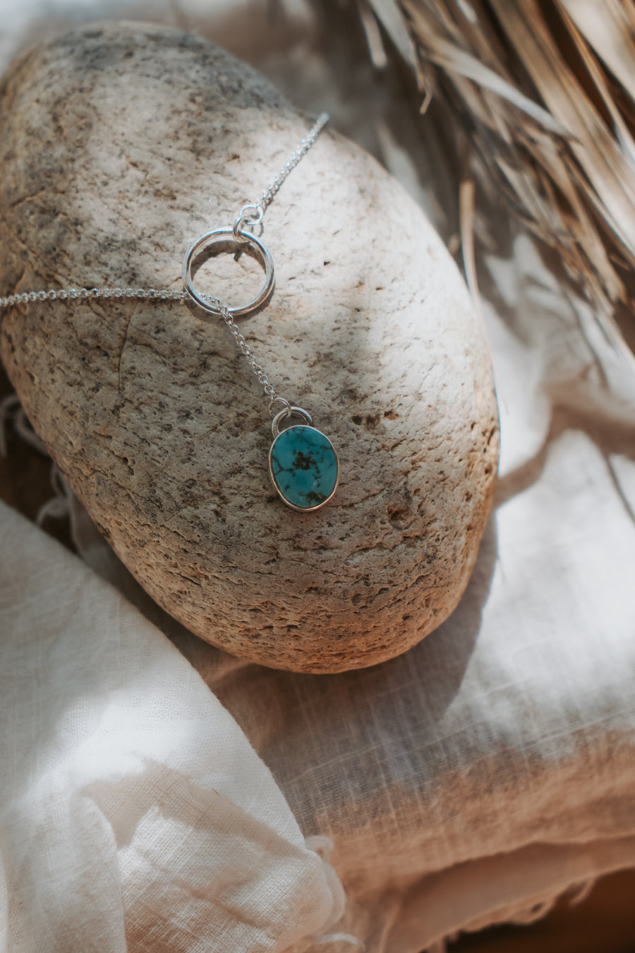 Dainty Lariat in Turquoise Mountain
